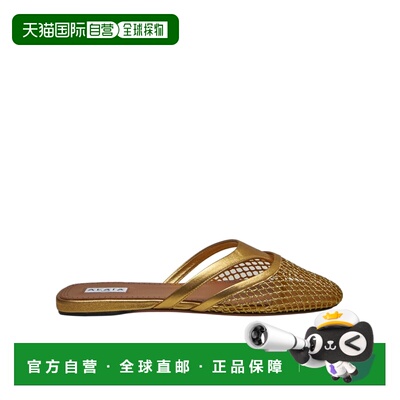 香港直邮ALAIA 女士凉鞋 AA3M101TK028190 SS2025 棕色 圆头拖鞋