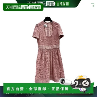 Women真丝短袖 蕾丝缕空连衣裙 华伦天奴 19FW 香港直邮VALENTINO