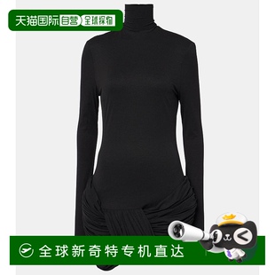 褶皱真丝混纺迷你连衣裙 1小时内可退 香港直邮magda butrym 女士