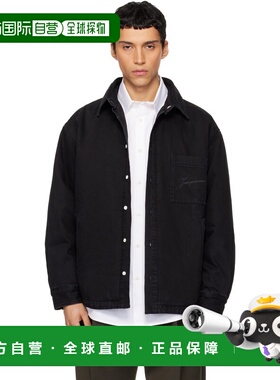 1h可退 香港直邮Jacquemus 男士 黑色 The Boulanger 牛仔衬衫 25