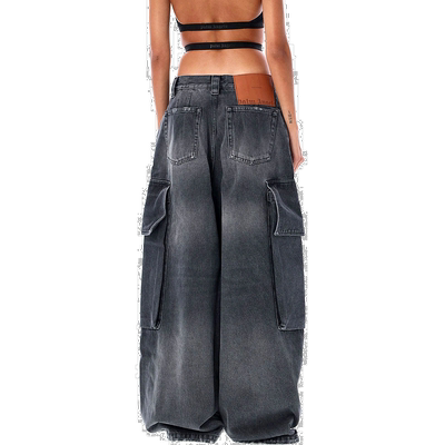 欧洲直邮PALM ANGELS 女士牛仔裤工装裤PWYB030F23DEN0021060