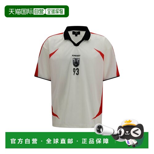1h可退 香港直邮Represent 男士 Spike Football T恤 MLM101324FL
