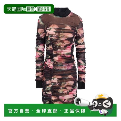 1h可退 香港直邮Blumarine 蓝色情人 女士 短款连衣裙 pink粉色