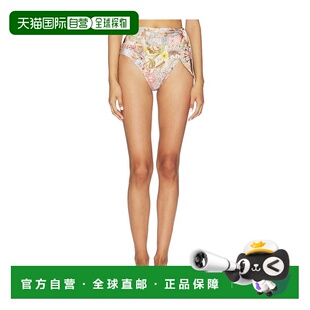 1h可退 香港直邮ZIMMERMANN 女士 Daylight 打结领高腰比基尼内裤