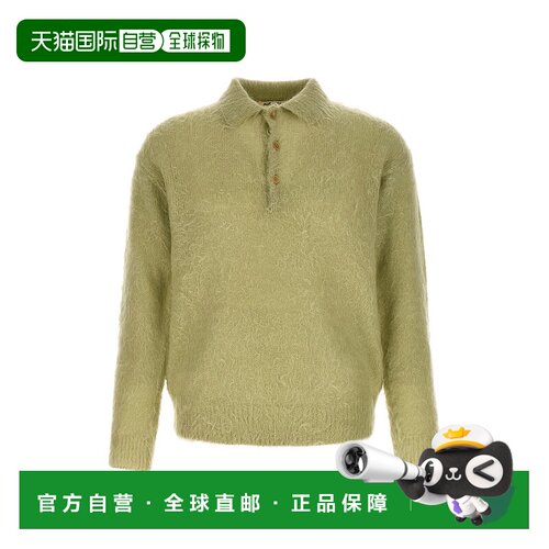 1h可退 香港直邮AURALEE 男士 Kid 马海毛Polo衫 A25AP01KMLIGHTK