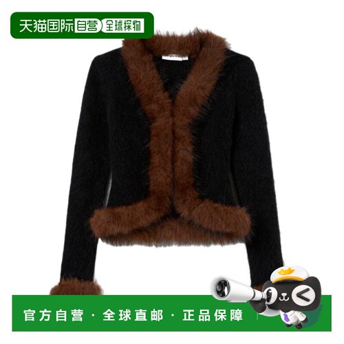 Self-Portrait 毛领针织衫 AW26148CB长袖开衫 【付后1h可退】