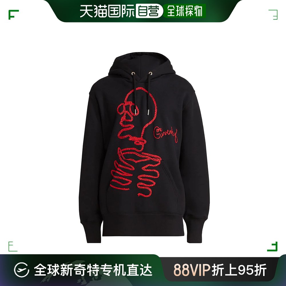 香港直邮GIVENCHY 男士帽衫黑色 BMJ0FL3Y6V-001 男装 卫衣 原图主图