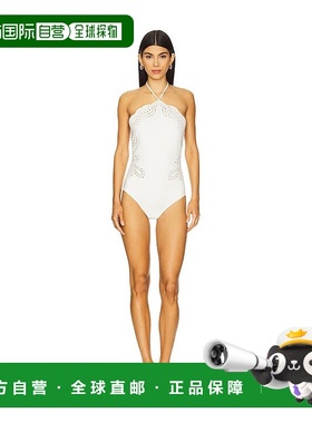 1h可退 香港直邮Simkhai 女士 Nicolette Anglais 刺绣连身连体泳