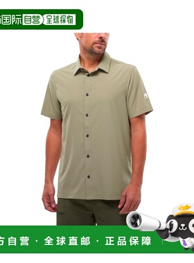 自营欧洲直邮Millet Seneca Stretch男士浅褐灰聚酯纤维弹力短袖