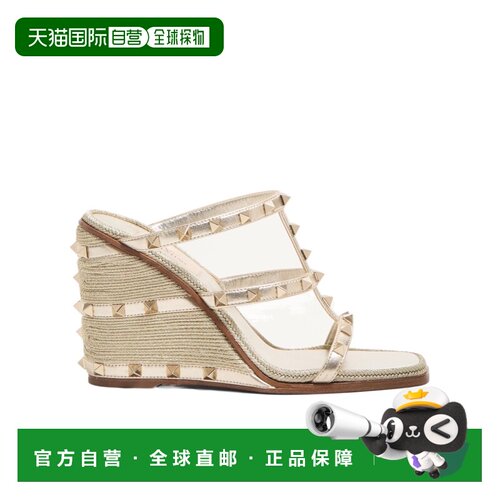 香港直邮Valentino Rockstud坡跟凉鞋 WS0IJ7QIW华伦天奴