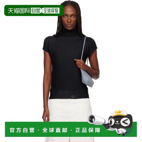 1h可退 香港直邮Issey Miyake 三宅一生 女士 黑色 Wooly Pleats