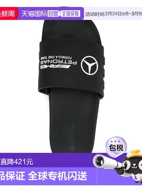 1h可退 香港直邮Adidas 男士 JR1070/CBLACK FTWWHT CBLACK 拖鞋