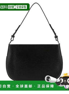 1h可退 香港直邮BY FAR 女士 ISSA 黑色皮革手袋 22CRISSSBLELARB