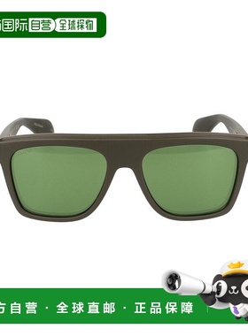 香港直邮Gucci 古驰 男士 几何框太阳镜 GG1570S green绿色 舒适