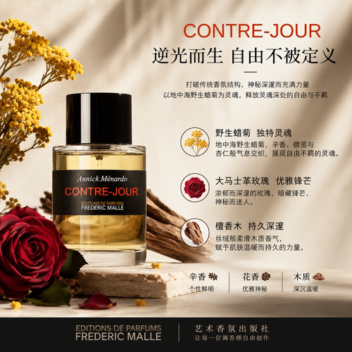 欧洲直邮Frederic Malle馥马尔溯光中性浓香水50ml EDP木质正品