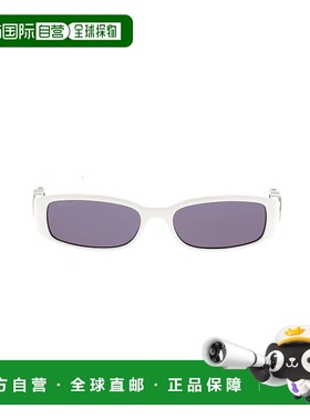 1h可退 香港直邮Gucci 古驰 女士 白色 Rectangular Frame 太阳镜