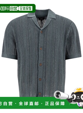 1h可退 香港直邮VINCE 男士 衬衫 M09666504A441MATGREY grey灰色