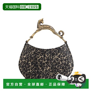 1h可退 香港直邮Lanvin 朗雯 女士 豹纹印花单肩猫包 LWBGSHC1RAL