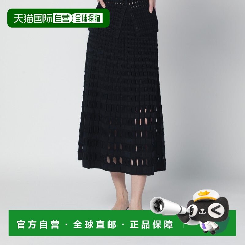 香港直邮simkhai 女士 DRUE 黑色镂空针织中长半身裙 1263017K,女装/女士精品,半身裙,淘宝优惠券,粉丝福利购,淘宝优惠卷