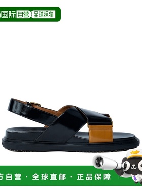 1h可退 香港直邮Marni Fussbett 交叉绑带凉鞋 FBMS015701P4574