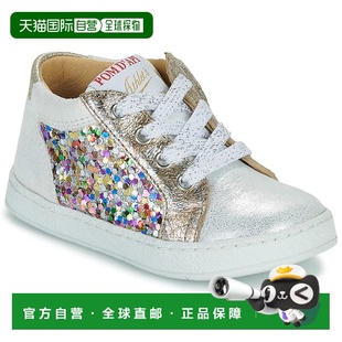 欧洲直邮pom.D’Api  女童鞋 春夏 低帮板鞋 MOUSSE ZIP TOP