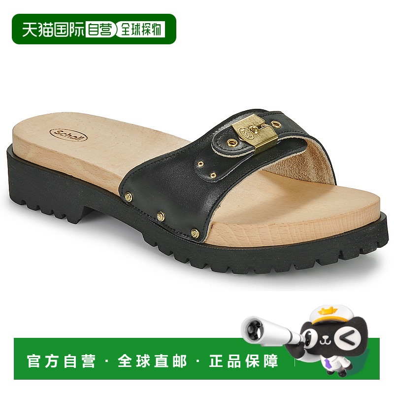 欧洲直邮Scholl 女士 PESCURA CARROARMATO 黑色 拖鞋凉鞋