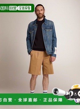 香港直邮Golden Goose Deluxe Brand logo贴片牛仔外套 GMP00284.