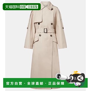 香港直邮MaxMara Delfino 麦斯玛拉 Cube 斜纹布风衣 女士 1h可退