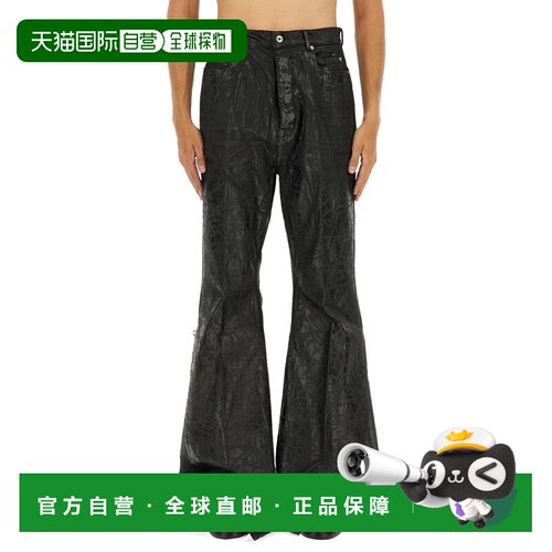 香港直邮RICK OWENS 男士休闲裤 RR02E1335BMC09 AW2025 黑色