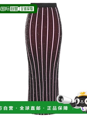 香港直邮MISSONI 米索尼 女士 长款半身裙 black黑色 舒适时尚