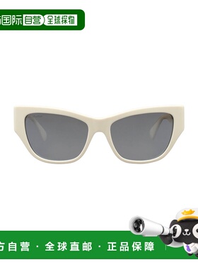 1h可退 香港直邮MaxMara 麦斯玛拉 女士 太阳眼镜 white白色 舒适