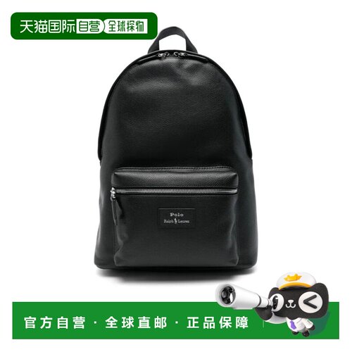 1h可退 香港直邮polo ralph lauren 男士 荔枝纹皮革背包 26SS