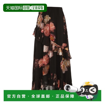 1h可退 香港直邮25FW 不对称中长半身裙 Womena字裙