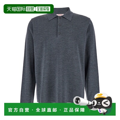 香港直邮Valentino 长袖羊毛针织 POLO 衫 VKP03JAH5polo领
