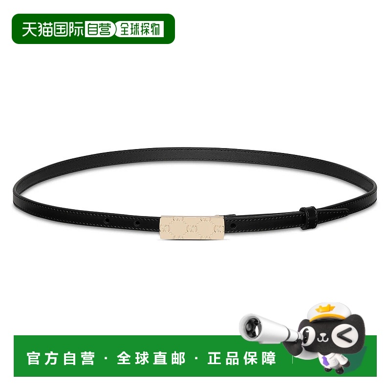 欧洲直邮GUCCI 古驰 25春夏 836923 0YA0G 1000 女士 腰带 长方形