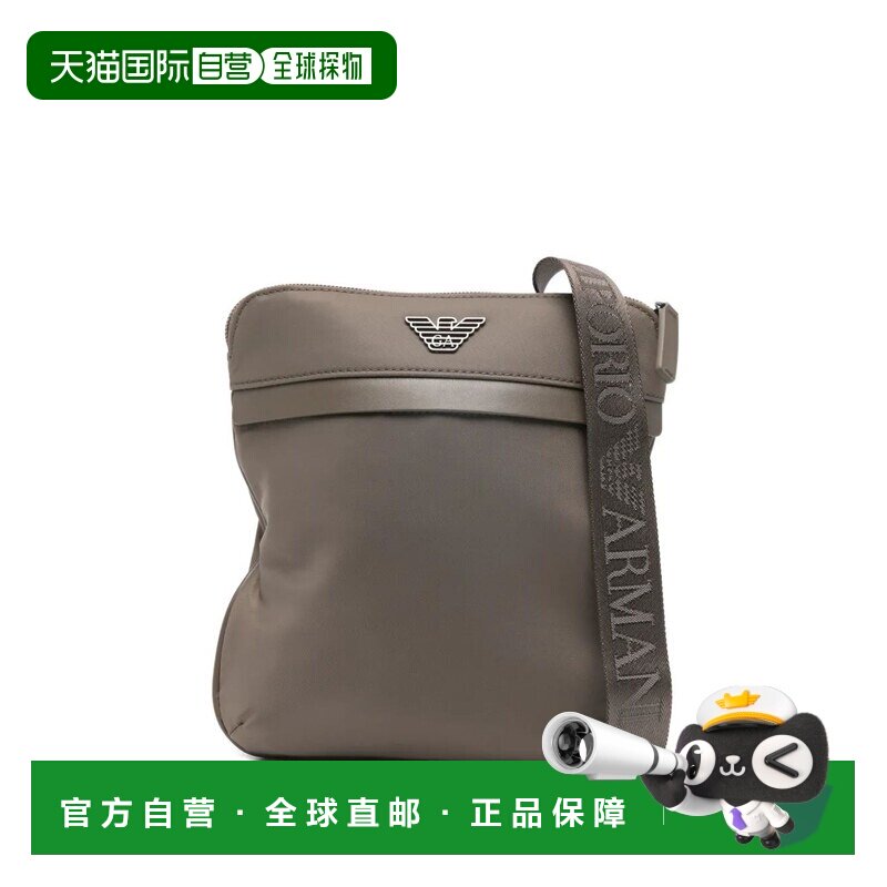 香港直邮Emporio Armani 安普里奥 阿玛尼 男士 徽标肩带单肩包 E