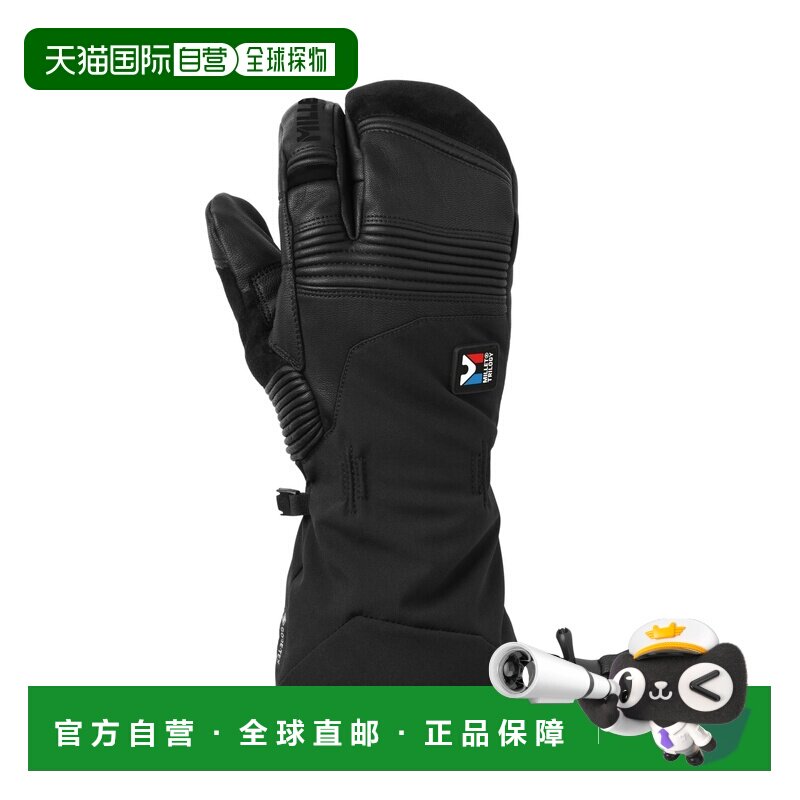 自营欧洲直邮Millet觅乐 TRILOGY ICON 三指 科技防水面料手套 黑