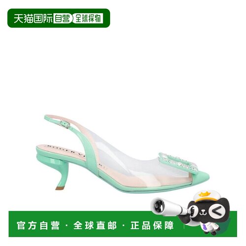 香港直邮Roger Vivier 水晶扣露跟高跟鞋 RVW672336005RT
