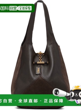 1h可退 香港直邮Chloe 蔻依 女士 棕色小号 Balloon 托特包 CH25W