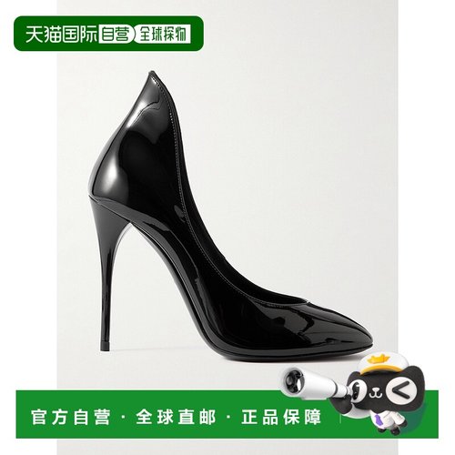 香港直邮Alaia 女士 漆皮浅口鞋 AA3E088CK168 black黑色 舒适时