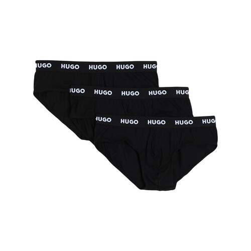 1h可退 香港直邮Hugo 雨果 男士 内裤 black黑色 舒适时尚三角裤