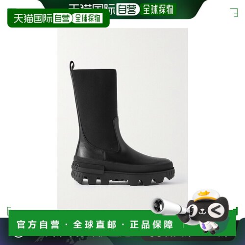 1h可退 香港直邮Moncler 盟可睐 女士 Neue 皮质切尔西靴 4F00020