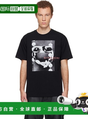 1h可退 香港直邮Givenchy 纪梵希 男士 黑色 Regular Fit T 恤 BM