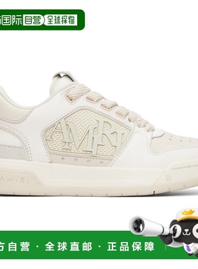 香港直邮AMIRI 女士 白色 & 灰白色 Classic Low 运动鞋 AWFOSR10