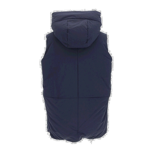 香港直邮Jil Sander 拉链连帽羽绒马甲 J40AF0012 J70008