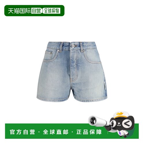 1h可退 香港直邮off-white 女士 Doll 牛仔短裤 2YC019S26DEN002W