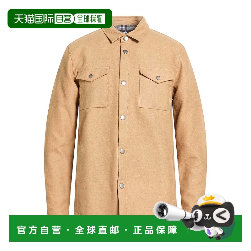 1h可退 香港直邮Barbour 巴伯尔 男士 纯色衬衫 beige米色 舒适时