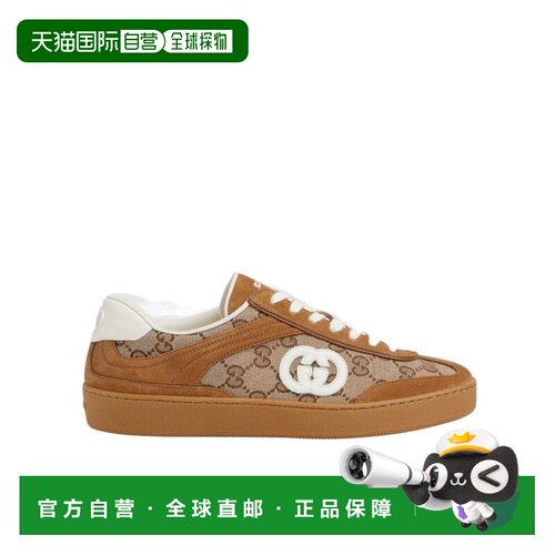 香港直邮Gucci 互扣式双G运动鞋 812656AAEGA古驰休闲鞋