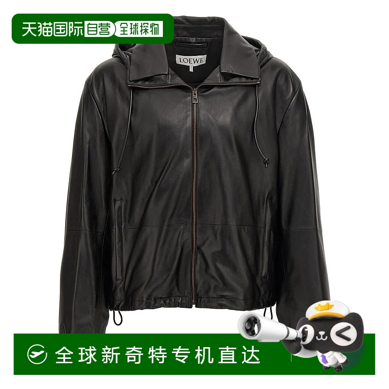 1h可退 欧洲直邮loewe 男士 夹克衫罗意威连帽拉链全衬里 时尚百