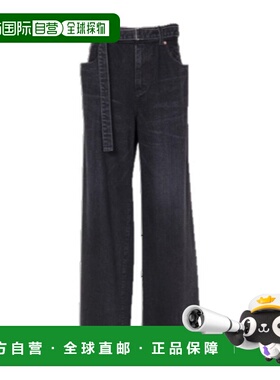 香港直邮Sacai 女士 阔腿牛仔裤 SCW210阔腿裤直筒裤